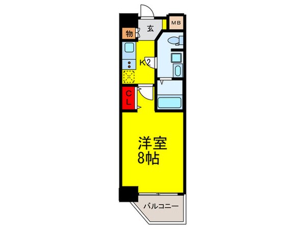 ルーエ天満橋の物件間取画像